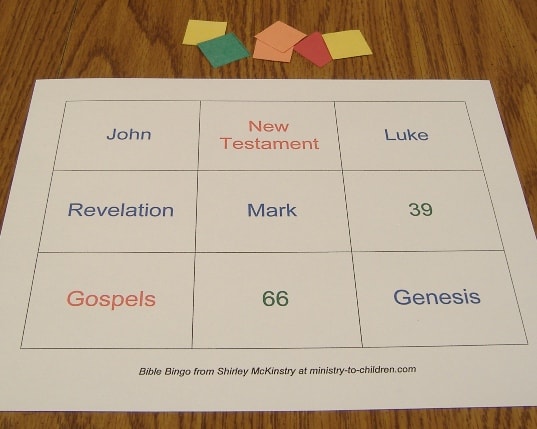 Books of the bible bingo