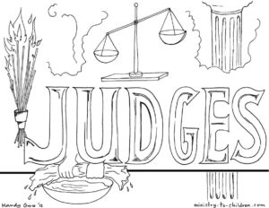 “Judges” Bible Coloring Page