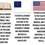 Printable VBS Pledges - Christian Flag, American Flag, Bible Pledge