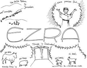 "book of ezra" bible coloring page