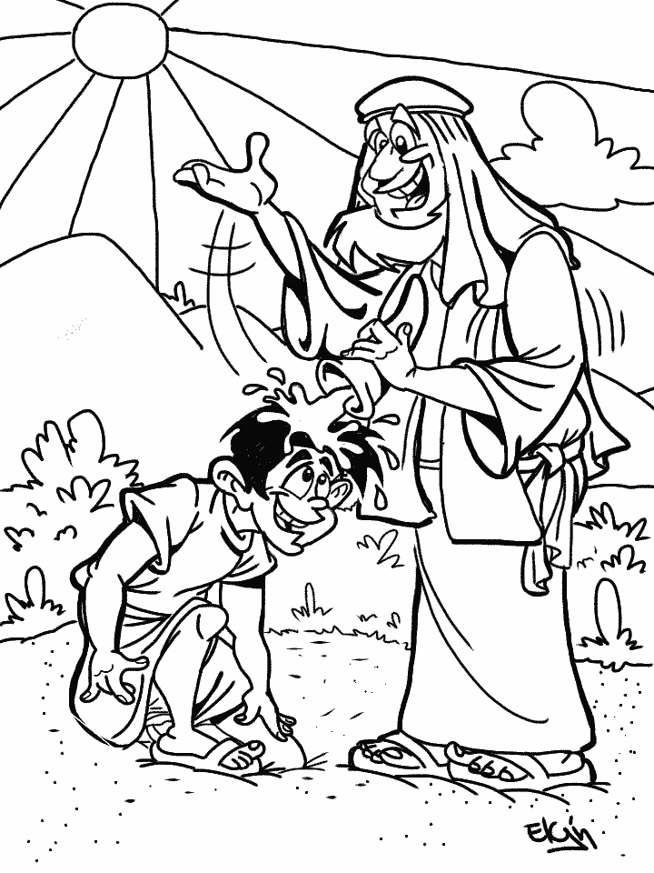 annointing oil coloring page