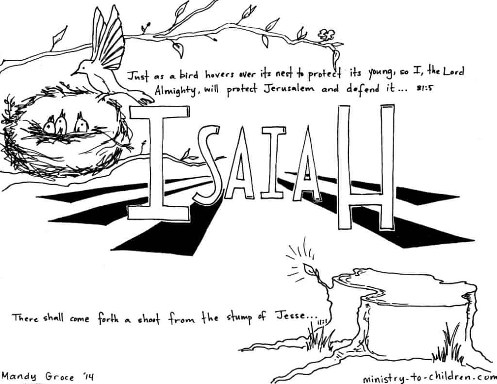 "Book of Isaiah" Bible Coloring Page