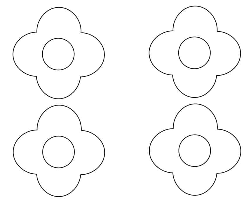 Mother's Day Flower Craft Template - click here to print