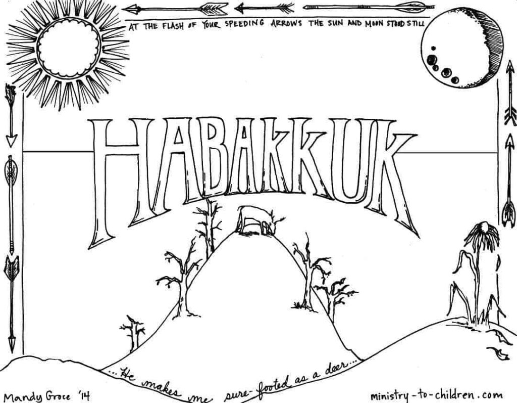 Habakkuk Bible Coloring Page | Ministry-To-Children