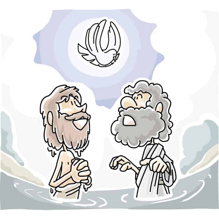 john the baptist in the wilderness clipart