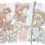 Jesus heals the blind man