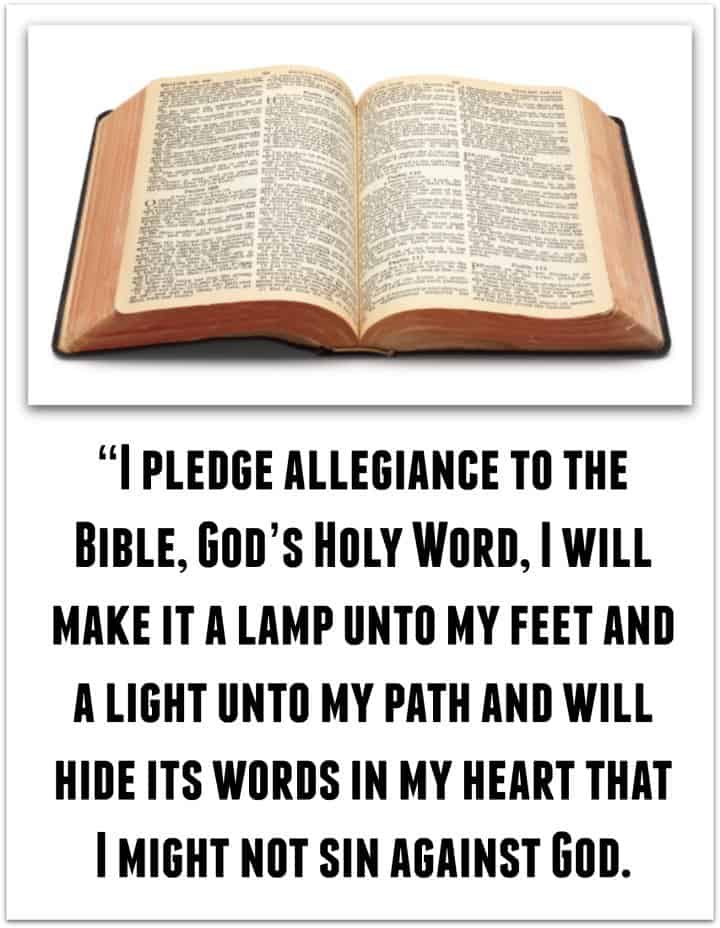 Pledge to the Bible - Free PDF Printable