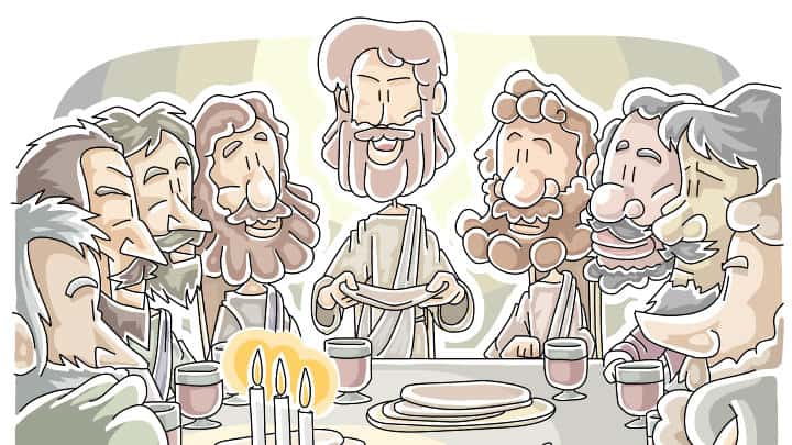"Last Supper" Sunday School Lesson from John 65158