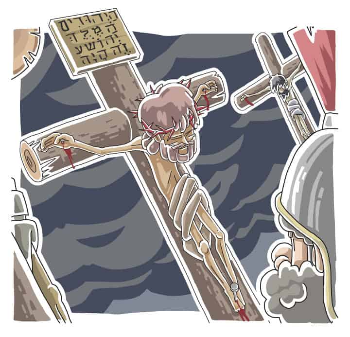 jesus on the cross for kids