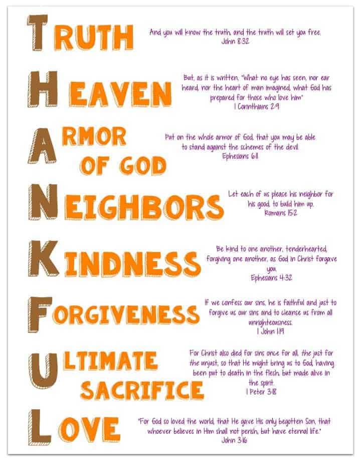 thankful acrostic