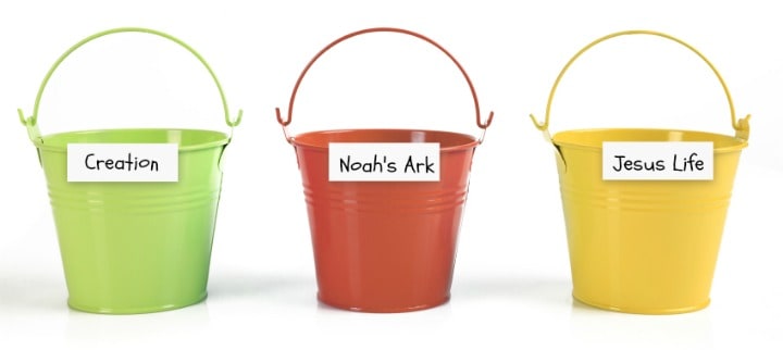 Bible Buckets for Toys