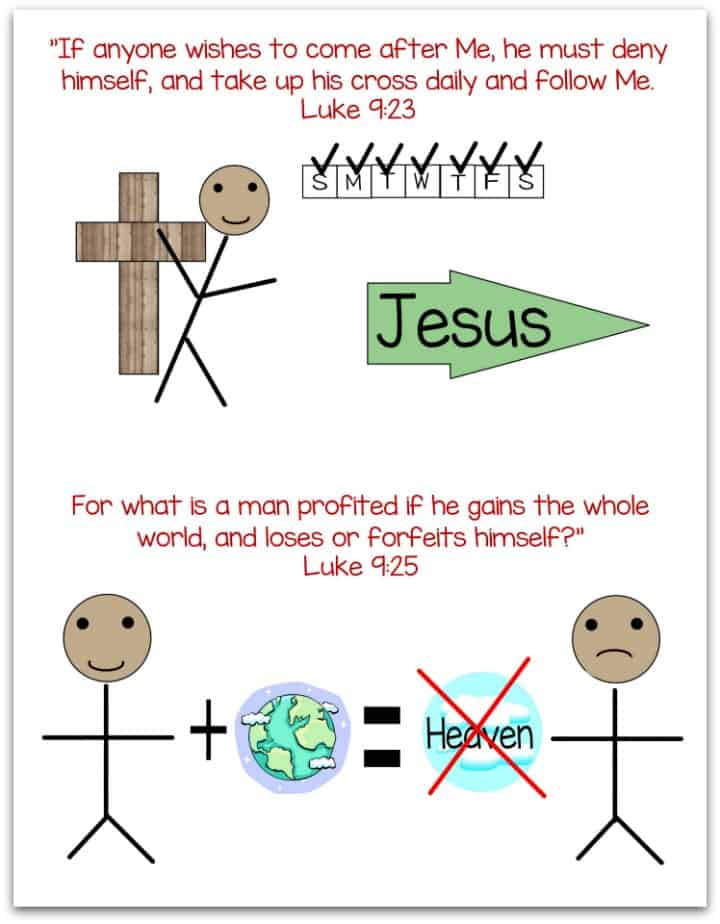 Take Up Your Cross Teaching Visuals 