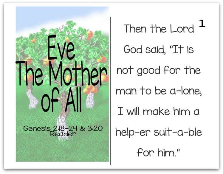 Story of Eve Reader (Mothers of the Bible Part 1 of 9)