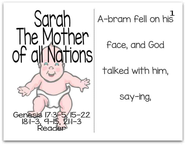 Story of Sarah Reader (Mothers of the Bible Part 2 of 9)