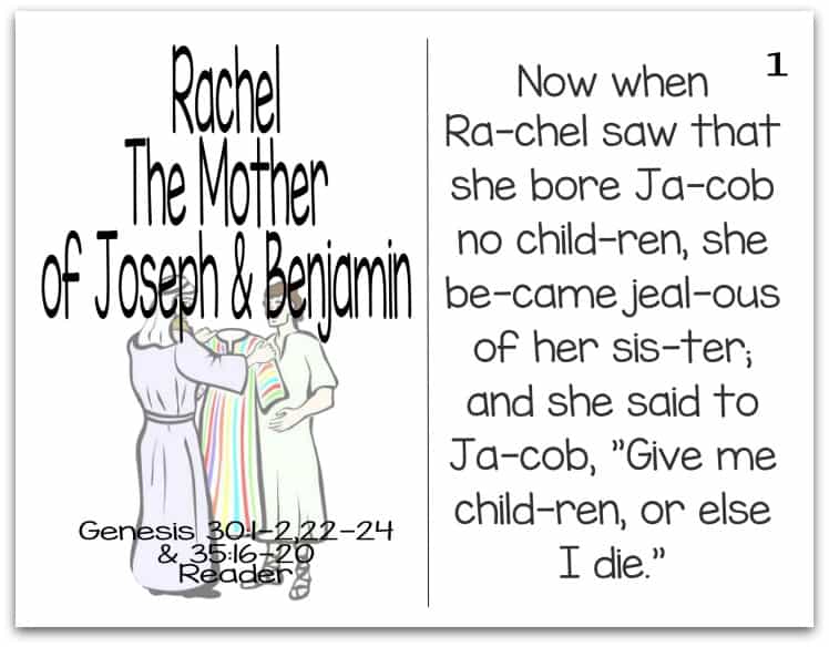 Story of Rachel Reader (Mothers of the Bible Part 4 of 9)