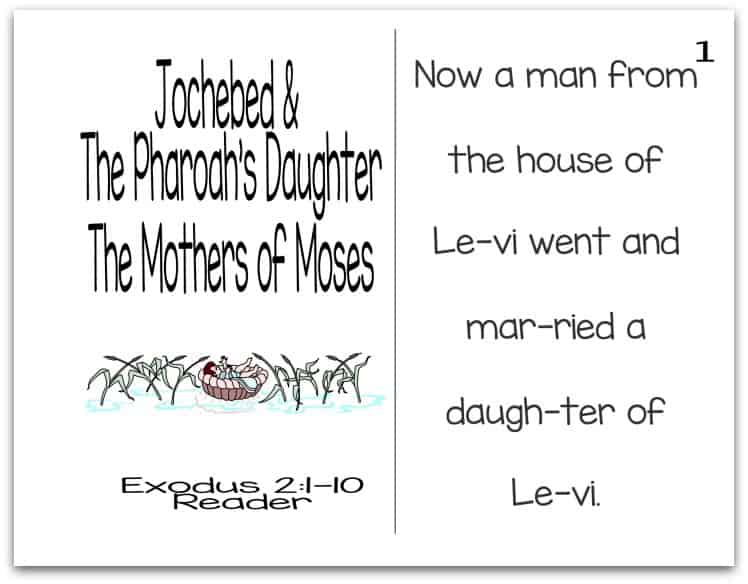 Story of Pharaoh's Daughter Reader (Mothers of the Bible Part 5 of 9)
