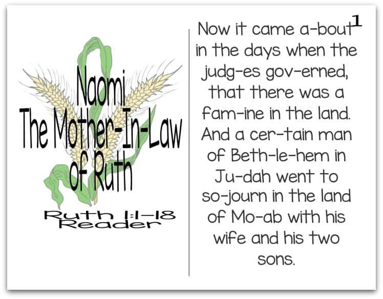 Story of Naomi Reader (Mothers of the Bible Part 6 of 9)