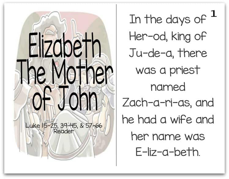 Story of Elizabeth Reader (Mothers of the Bible Part 8 of 9)