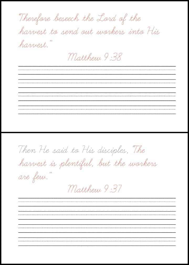 cursive-bible-verses-practice-sheets
