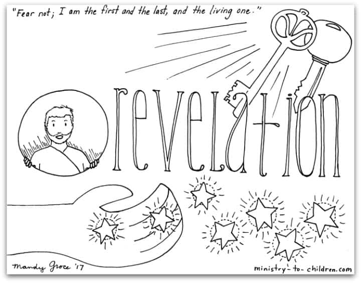 "Revelation" Bible Book Coloring Page - Ministry-To-Children 66 Books