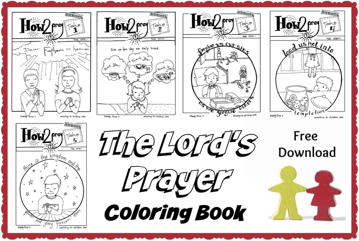 The Lord s Prayer For Kids Free Lessons Activities Coloring Pages