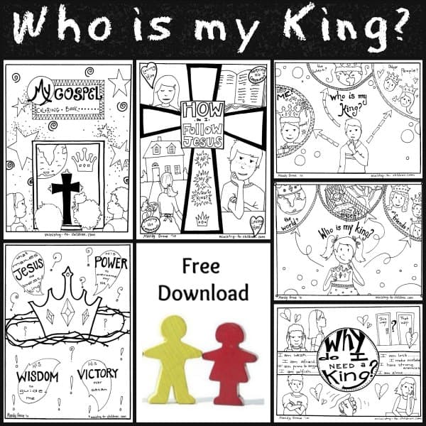 Following King Jesus Coloring Book - ash, students, resources, ideas, fasting, jesus, church, children, year, faith, pray, work
