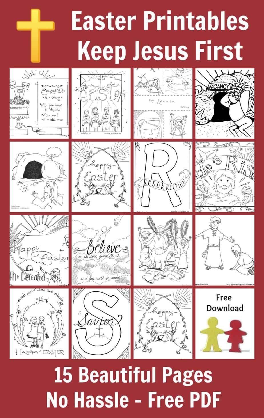 15 Easter Coloring Pages Religious Free Printables For Kids