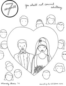 do not commit adultery coloring page