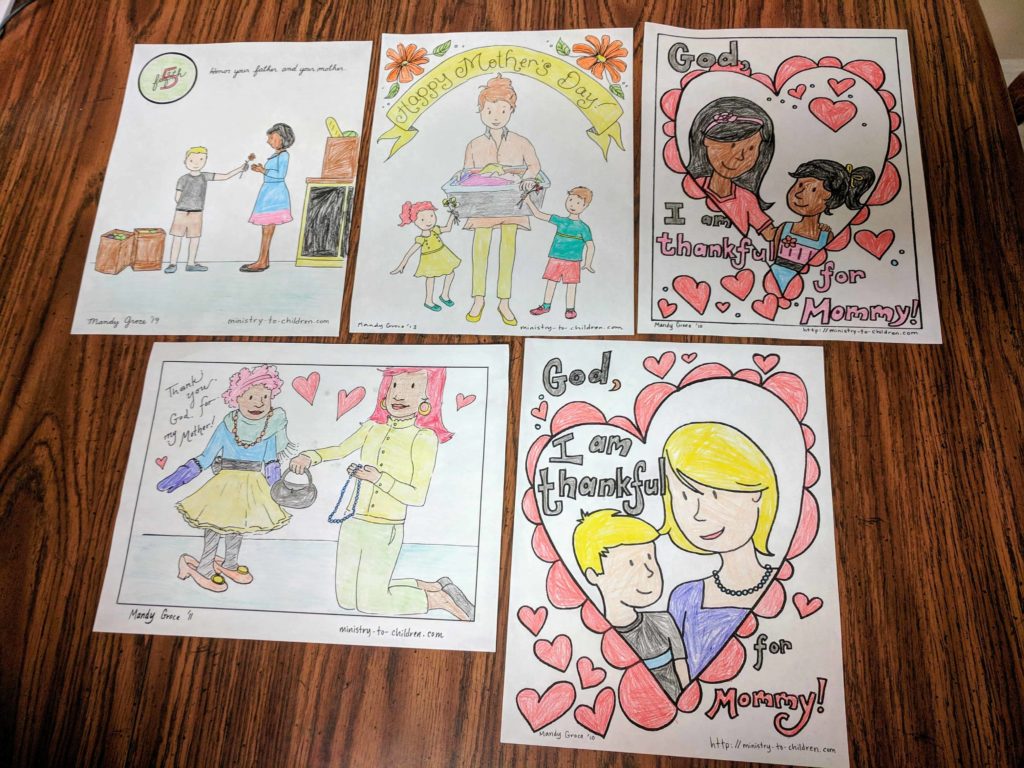 Download Mother's Day Coloring Pages (100% Free) Easy Print PDF