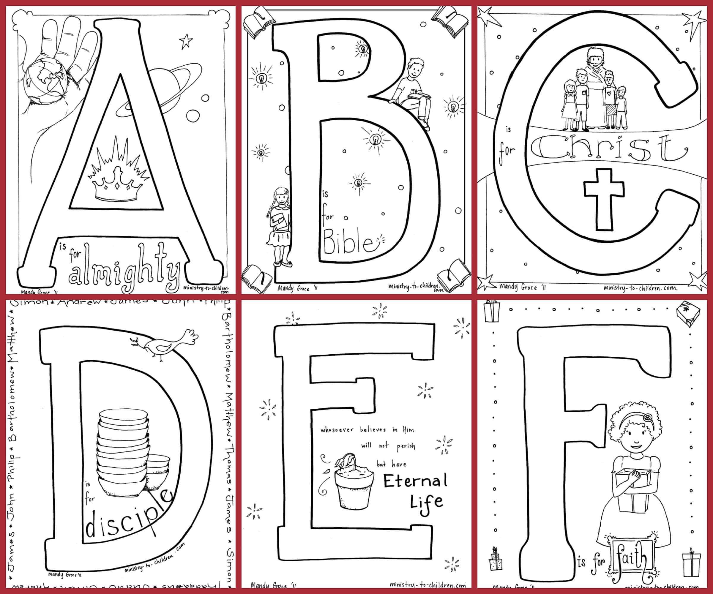 Bible Abc Printables Free