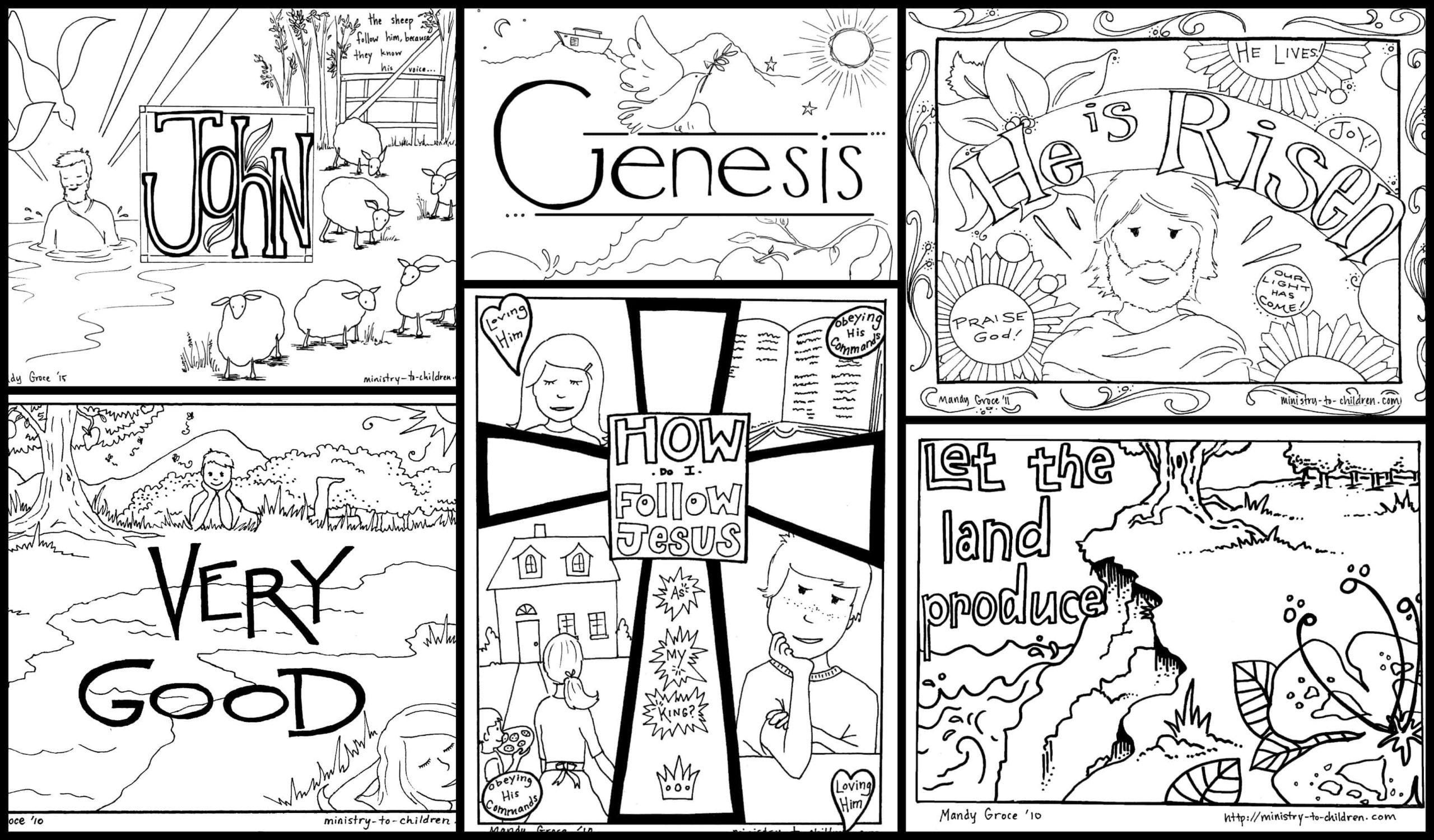 Bible Coloring Pages for Kids Download Now PDF Printables