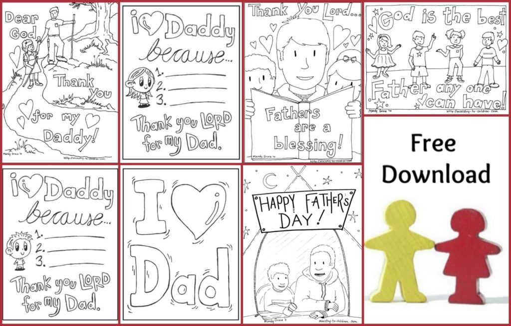 Fathers Day Coloring Pages - Free Printable