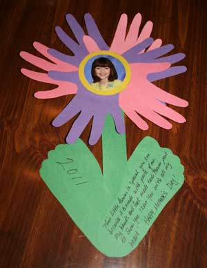 Mother's Day hand & footprint flower