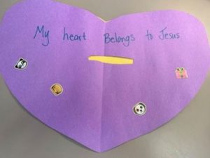 heart craft Sunday school