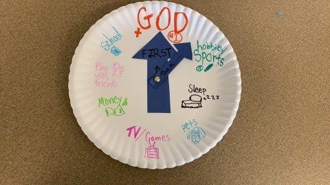 Putting God First - Clock craft for Sunday School