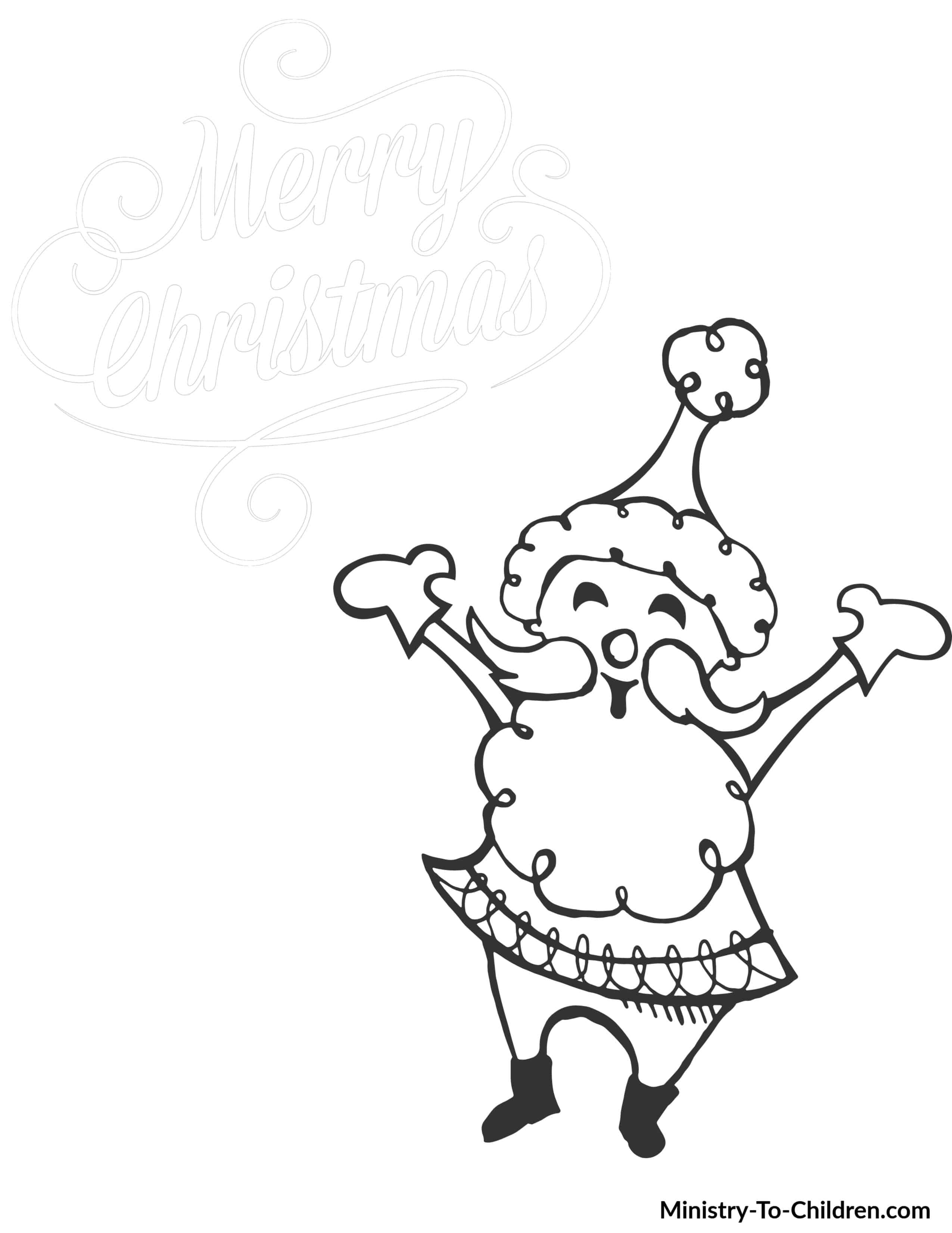 Christmas Coloring Pages For Kids 100 Free Easy Printable Pdf