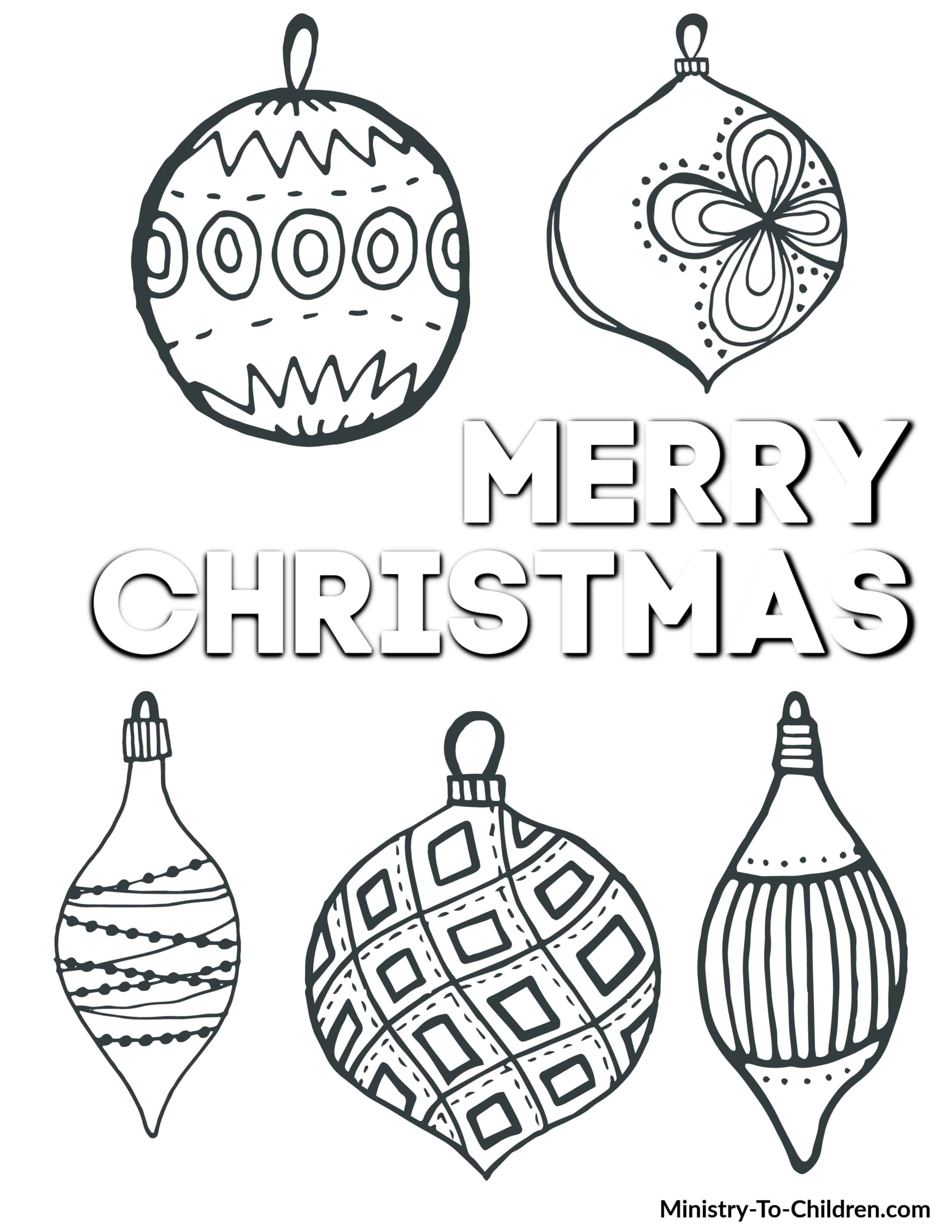Christmas Coloring Pages For Kids Ministry To Children