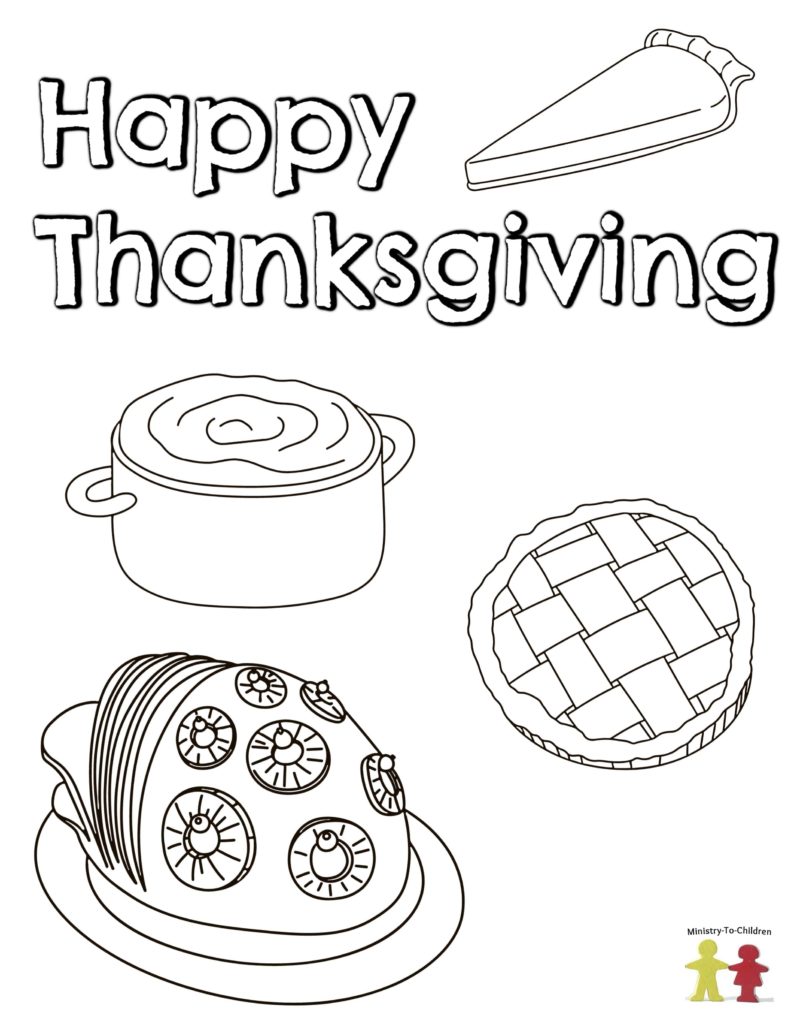 Thanksgiving Coloring Pages (Free Printable for Kids)