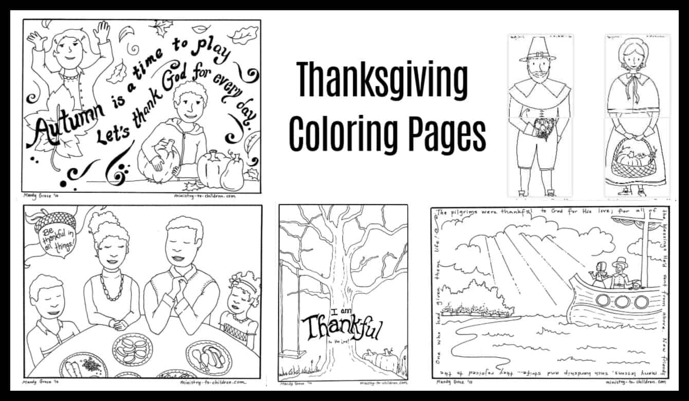 Download Thanksgiving Coloring Pages (Free Printable for Kids)