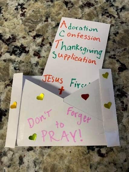 Prayer Envelop Craft