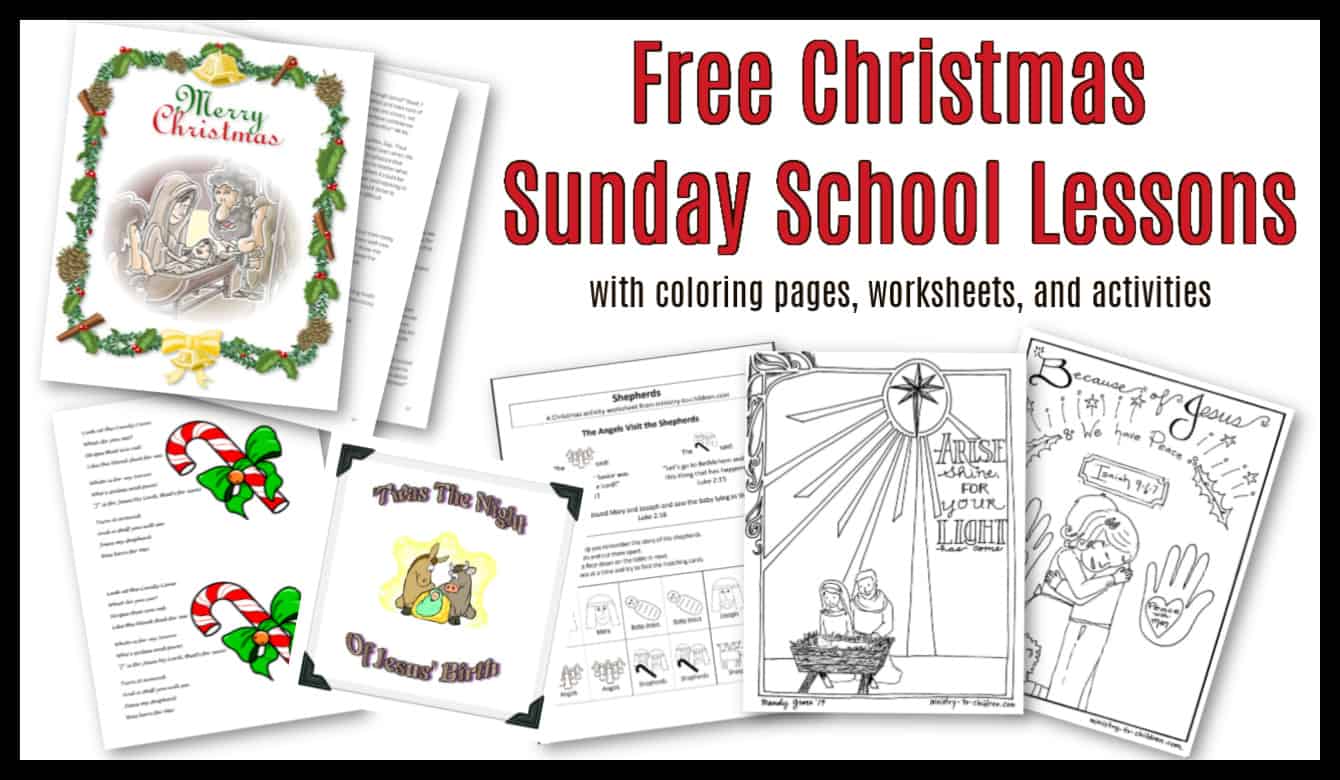 30 Christmas Sunday School Lessons Activities 100 Free Children s 