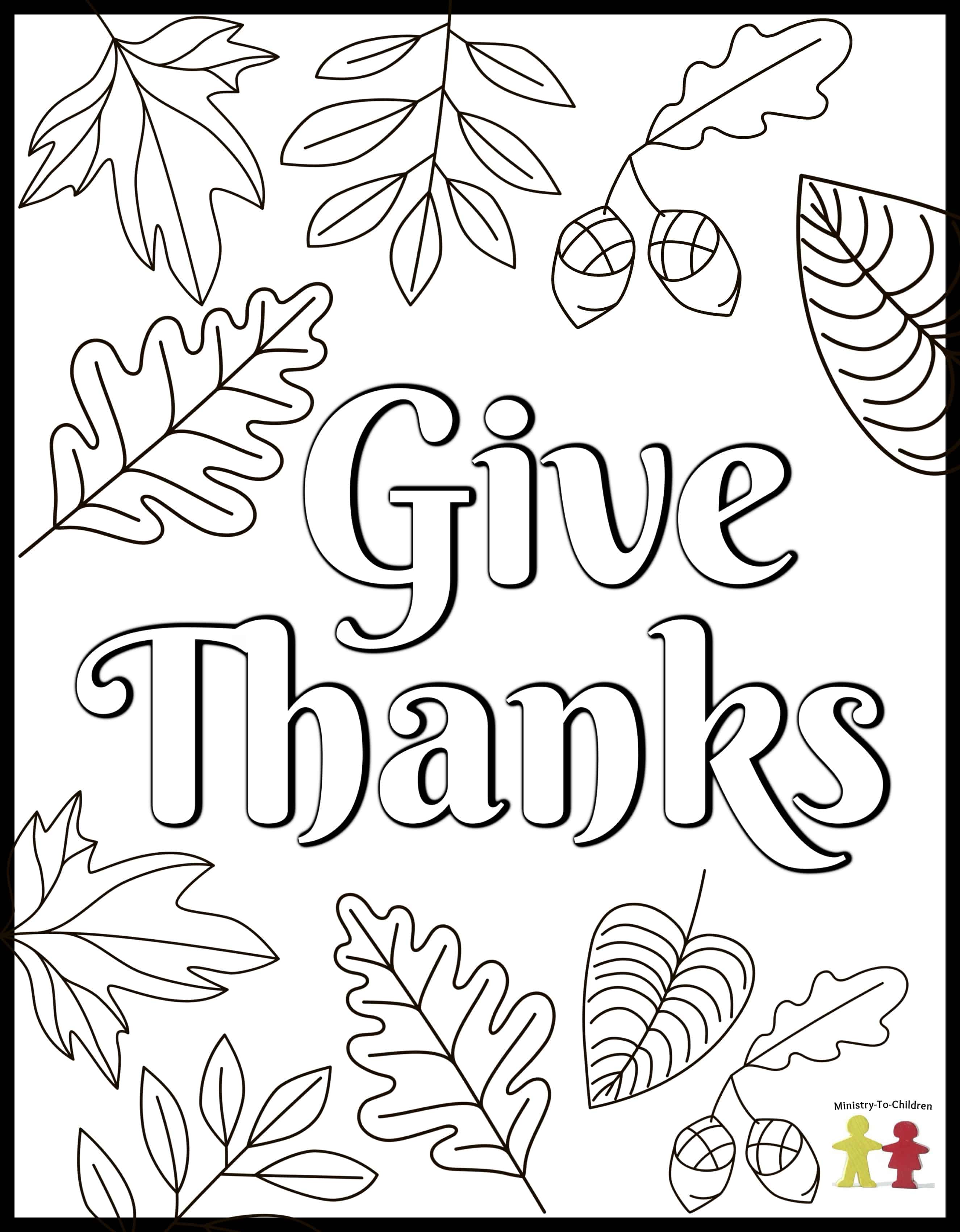 Download Thanksgiving Coloring Pages (Free Printable for Kids)