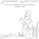 jesus never changes coloring page