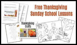 thanksgiving sunday school lessons