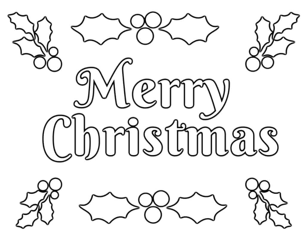 Christmas Coloring Pages for Kids (100% FREE) Easy Printable PDF