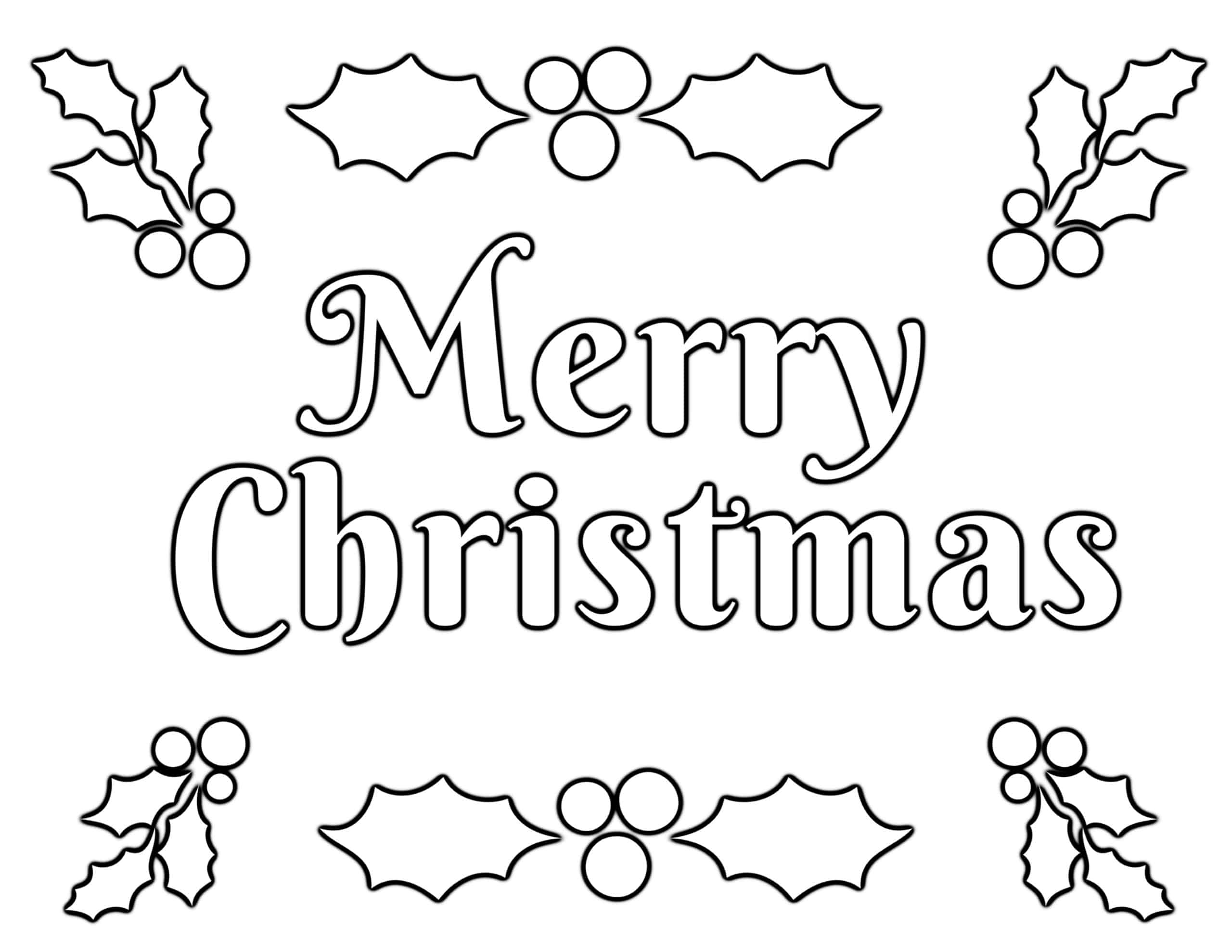 Christmas Coloring Pages for Kids 20 FREE Easy Printable PDF