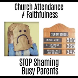 children's ministry does not include shaming parents