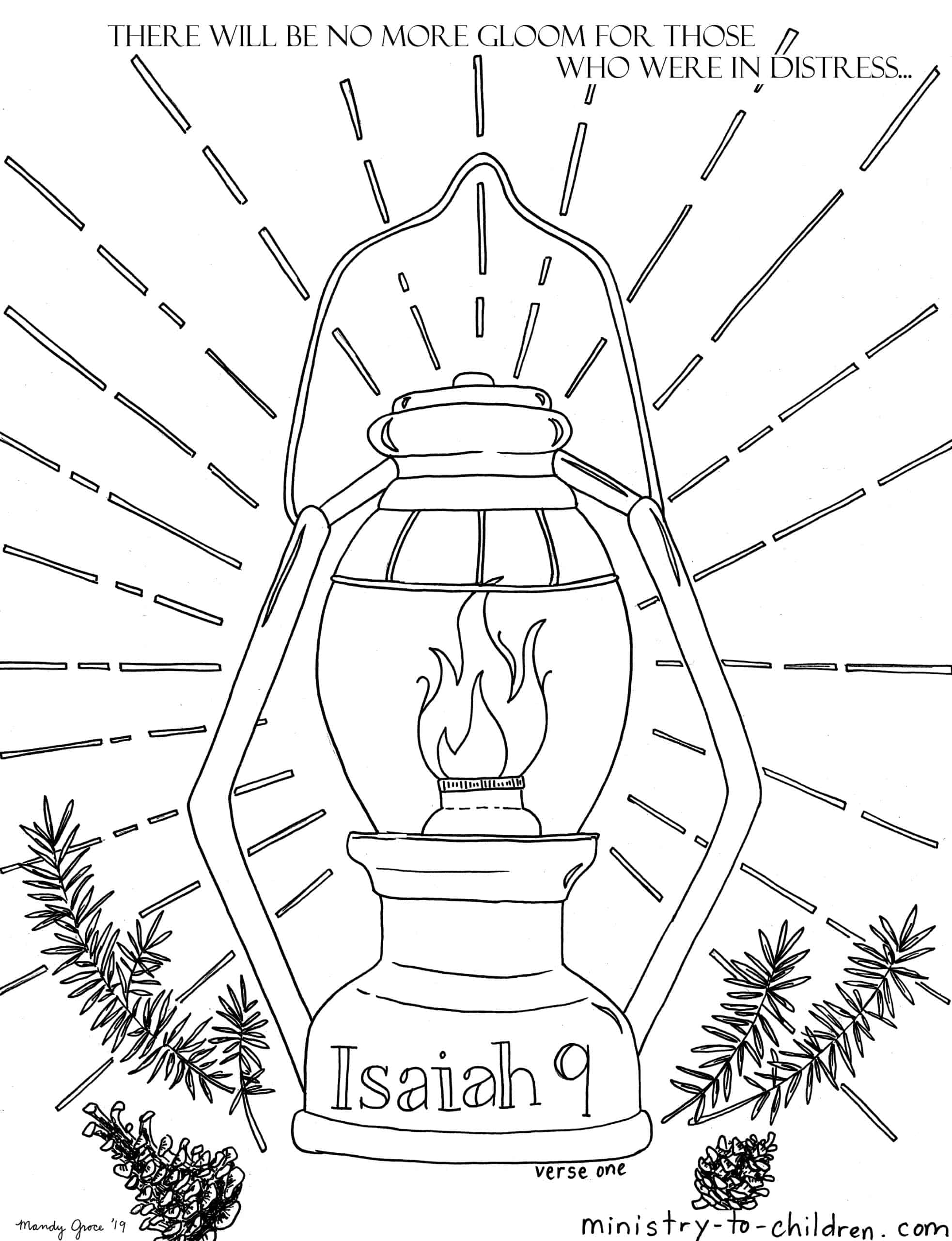 Isaiah 9 Coloring Pages People In Darkness Have Seen A GREAT Light 