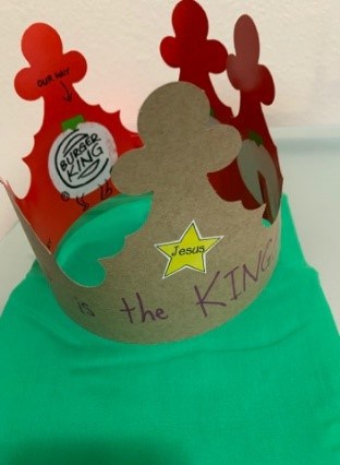 Jesus is King Crown Craft