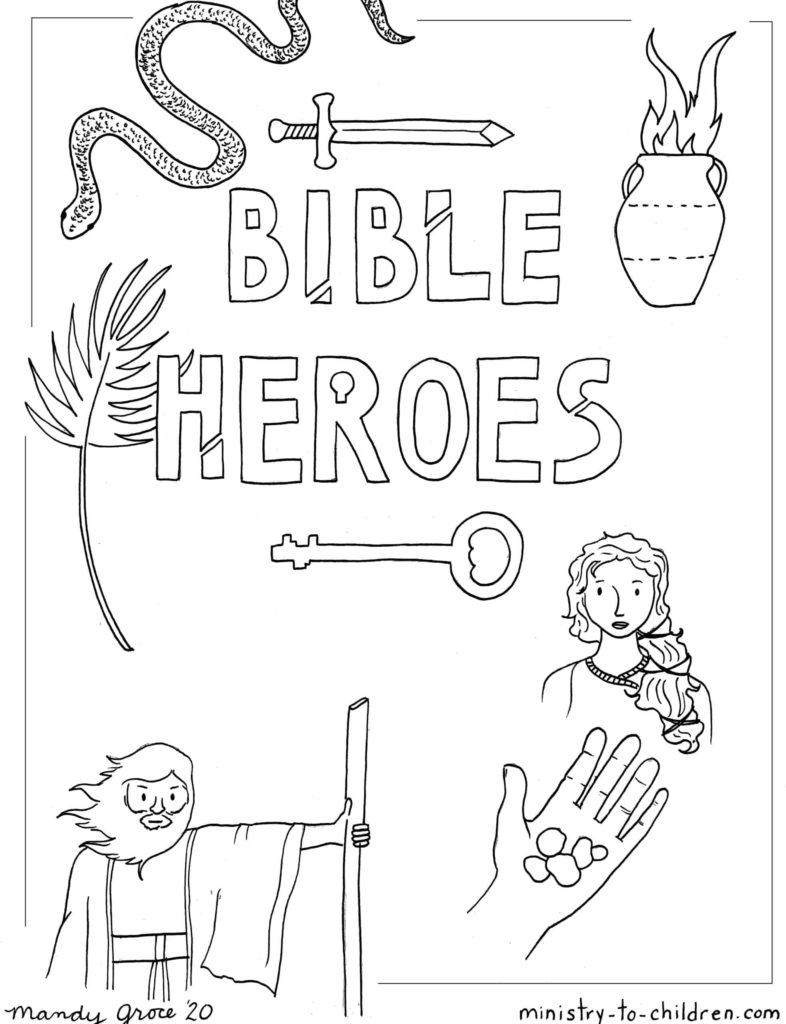 Bible Heroes Coloring Book